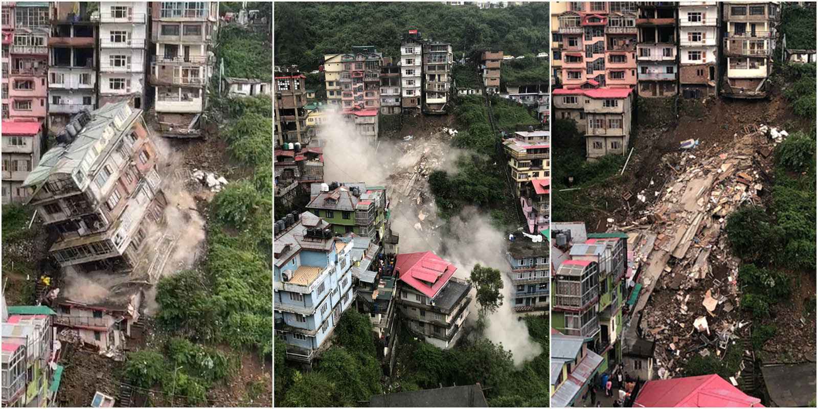 Building Collapse in Shimla, कैमरे में रिकॉर्ड हुआ भयानक मंज़र.. The